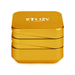 STEEZY® STEEZY® 4+1 | High Class Grinder | 63mm | 4-teiliger Grinder | quadratisch | CNC-gefräste Aluminiumlegierung | Neodym Magnetverschluss | Inklusive Pinsel & Klopfband "Sunset Gold" – Individueller Grinder kaufen | Alternative zu NV Grinder
