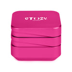 STEEZY® STEEZY® 4+1 | High Class Grinder | 63mm | 4-teiliger Grinder | quadratisch | CNC-gefräste Aluminiumlegierung | Neodym Magnetverschluss | Inklusive Pinsel & Klopfband "Pink Bubblegum" – Individueller Grinder kaufen | Alternative zu NV Grinder