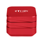 STEEZY® STEEZY® 4+1 | High Class Grinder | 63mm | 4-teiliger Grinder | quadratisch | CNC-gefräste Aluminiumlegierung | Neodym Magnetverschluss | Inklusive Pinsel & Klopfband "Amsterdam Red" – Individueller Grinder kaufen | Alternative zu NV Grinder