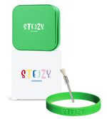 STEEZY® STEEZY® Classic | High Class Grinder | 63mm | 2-teiliger Grinder | quadratisch | CNC-gefräste Aluminiumlegierung | Neodym Magnetverschluss | Inklusive Pinsel & Klopfband "Summer Green" – Individueller Grinder kaufen | Alternative zu NV Grinder