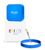 STEEZY® STEEZY® Pocket | High Class Grinder | 55mm | 2-teiliger Grinder | quadratisch | CNC-gefräste Aluminiumlegierung | Neodym Magnetverschluss | Inklusive Pinsel & Klopfband "Electric Blue" – Individueller Grinder kaufen | Alternative zu NV Grinder