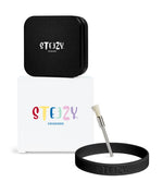 STEEZY® STEEZY® Pocket | High Class Grinder | 55mm | 2-teiliger Grinder | quadratisch | CNC-gefräste Aluminiumlegierung | Neodym Magnetverschluss | Inklusive Pinsel & Klopfband "Black Beauty" – Individueller Grinder kaufen | Alternative zu NV Grinder