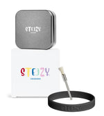STEEZY® STEEZY® Pocket | High Class Grinder | 55mm | 2-teiliger Grinder | quadratisch | CNC-gefräste Aluminiumlegierung | Neodym Magnetverschluss | Inklusive Pinsel & Klopfband
 "Cool Gray" – Individueller Grinder kaufen | Alternative zu NV Grinder