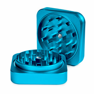 STEEZY® Classic | hard anodized aluminum alloy | CNC milled | 63mm | 2-piece | "Electric Blue"